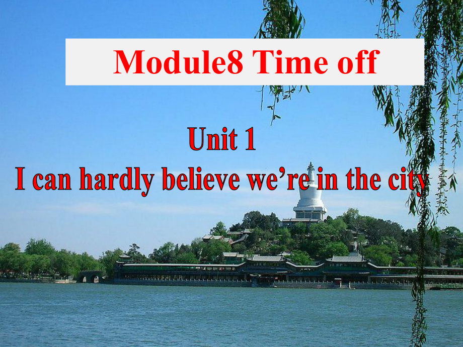 外研版八年级英语下册新同步精品Module8TimeoffUnit1参考课件_第1页