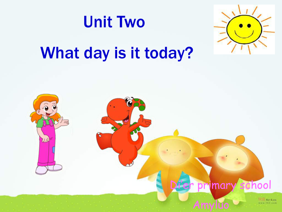 廣東版(開心)四上Unit 2 What day is it todaypt課件2_第1頁