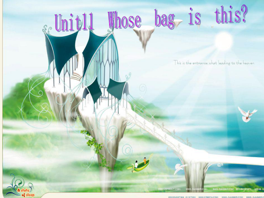 廣東版(開心)四上Unit 11 Whose bag is thisppt課件_第1頁(yè)