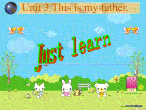 人教版精通英語三下Unit 3 This is my father課件1