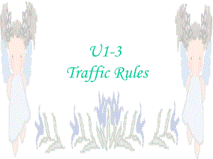 牛津深圳版英語二下Unit 8 Traffic Rules課件1