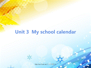 人教PEP版英語五年級下冊Unit 3My school calendarB let’s talk課件