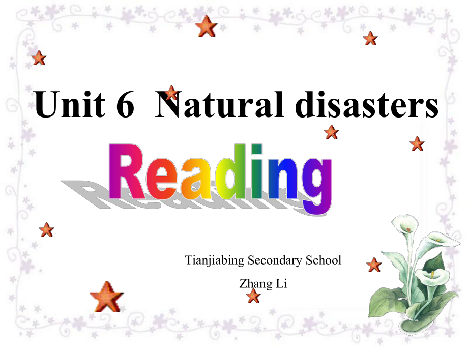 牛津譯林版英語八上Unit 6 Natural disasters閱讀課件_第1頁