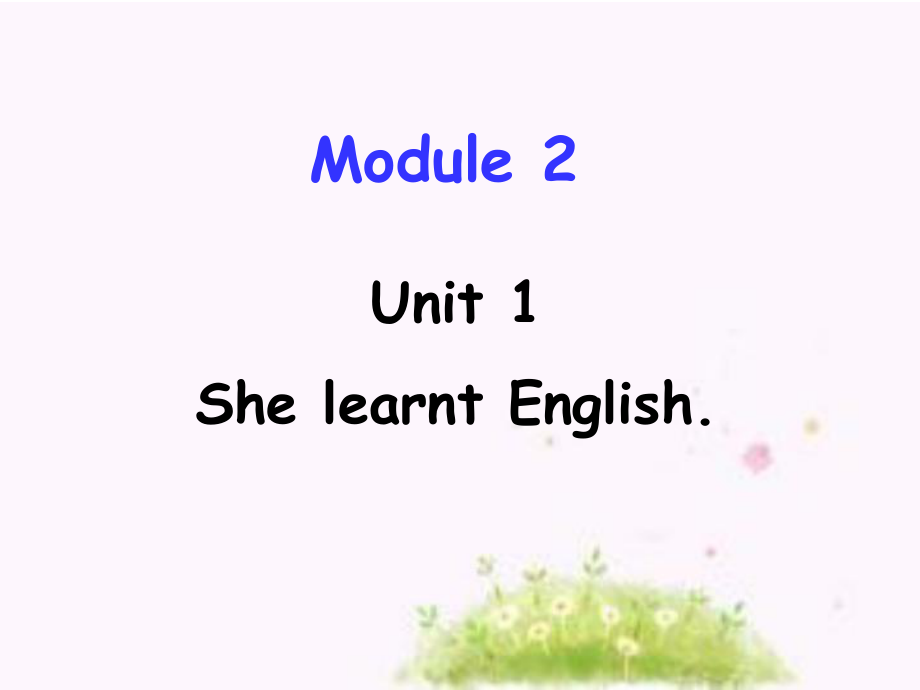 外研版三起五下Module 2 Unit 1She learnt English課件1_第1頁