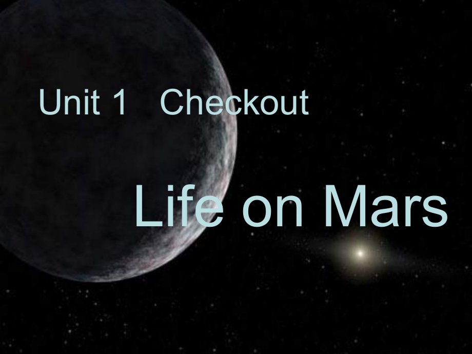 牛津譯林版英語九下Unit 1 Life on Mars課件_第1頁