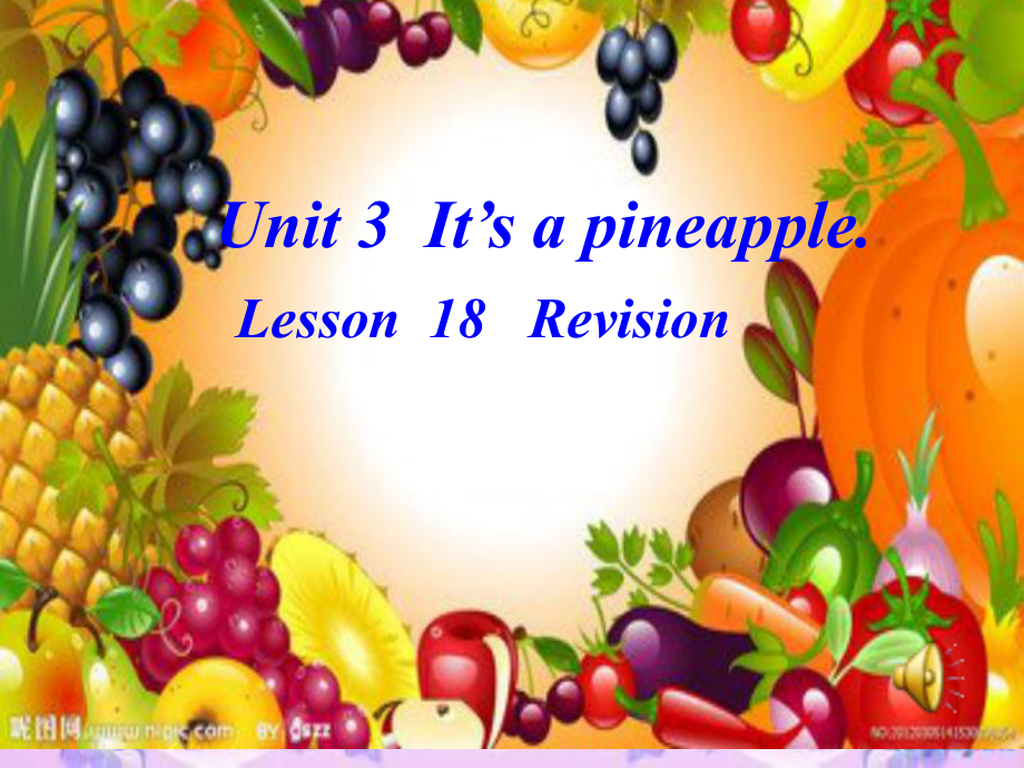 人教精通版英语四上Unit 3It’s a pineappleLesson 18课件1_第1页