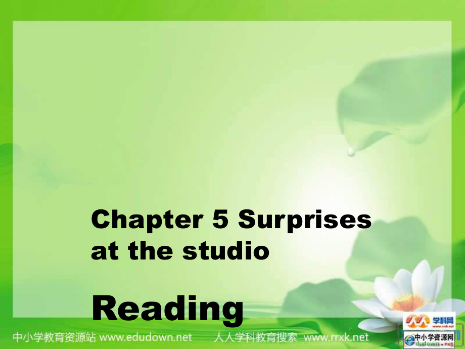 牛津深圳版英語(yǔ)九年Chapter 5 Surprises at the studioReading課件_第1頁(yè)