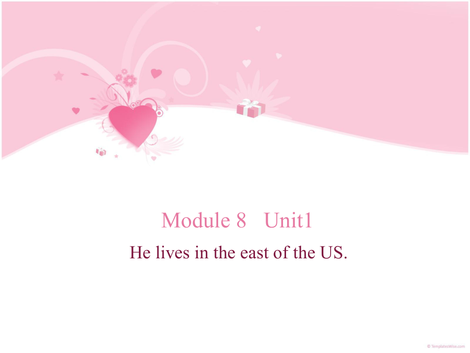 外研版一起四下Module 8 Unit 1He lives in the east of the US課件2_第1頁(yè)