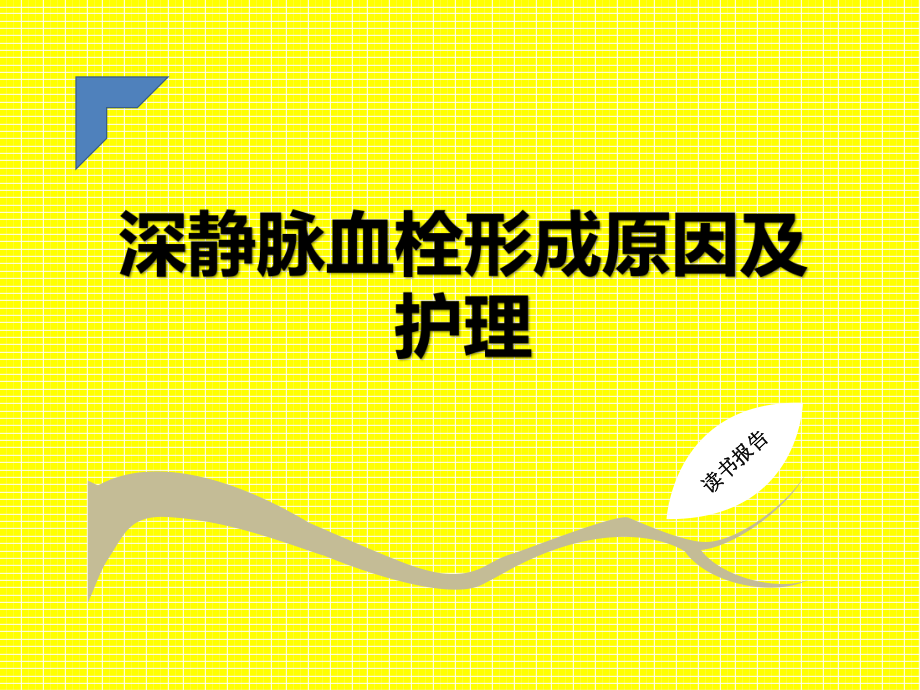 深静脉血栓形成原因及护理读书报告.ppt_第1页