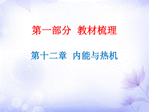 廣東省中考物理滬粵版總復(fù)習課件第12章內(nèi)能與熱機