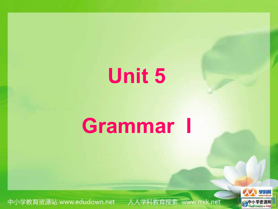 牛津譯林版英語八下Unit 5 International Charities(Grammar 1)課件_第1頁