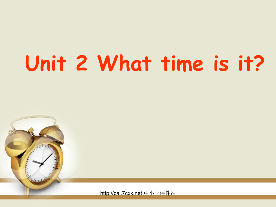 人教PEP版英语四年级下册Unit 2What time is it课件_第1页