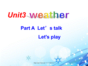 人教PEP版英語四年級下冊Unit 3WeatherA Let’s talk課件