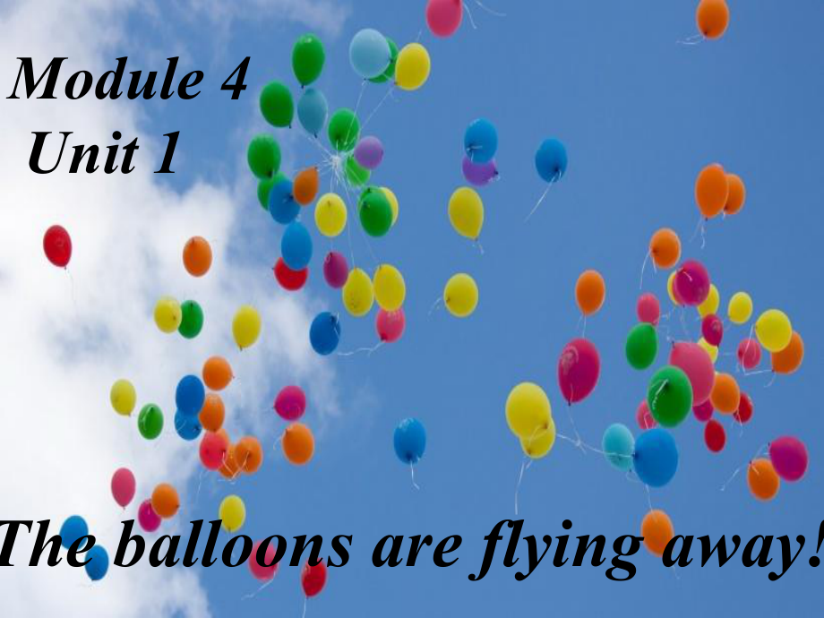 外研版三起六下Module 4 Unit 1The balloons are flying away課件6_第1頁