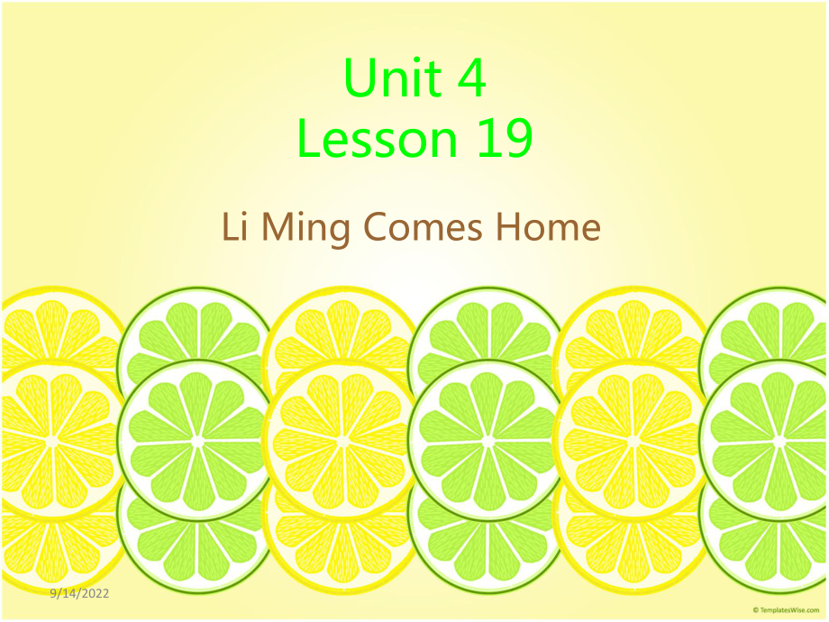 冀教版三起五下Lesson 19LiMing Comes Home課件2_第1頁(yè)