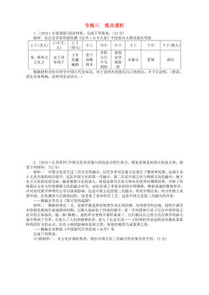 2019屆高考歷史總復習專題闖關(guān)導練走進大題專練三觀點透析.docx