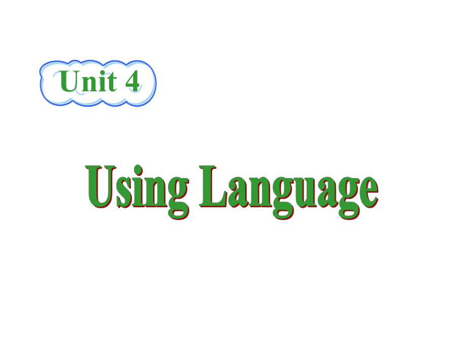 人教版高中英语选修10课件Unit4UsingLanguage共43张PPT_第1页
