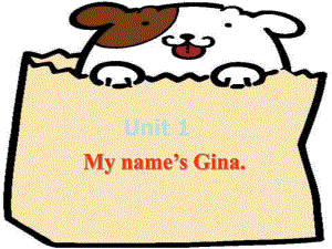 新目標(biāo)版英語七上Unit 1 My name’s Ginappt件二