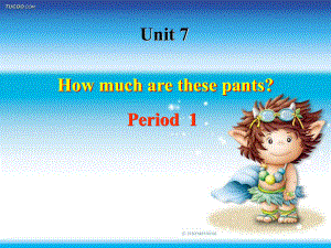 新目標版英語七上Unit 7 How muh are these pantsppt課件