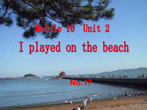 外研版一起五下Module 10 Unit 2I played on the beach課件1