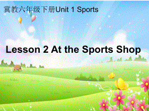 冀教版三起六下Lesson 2At the sports shop課件1