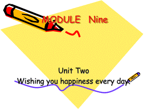 外研版三起六下Module 9 Unit 2Wishing you happiness every day課件1