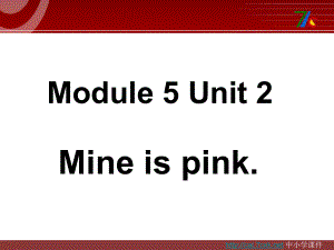 外研版一起五下Module 5 Unit 2Mine is pink課件3