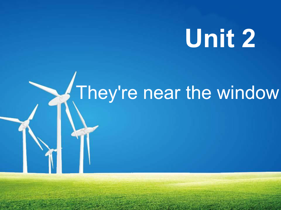 廣州版英語(yǔ)四年級(jí)上冊(cè)Module 1 Unit 2They’re near the window課件_第1頁(yè)