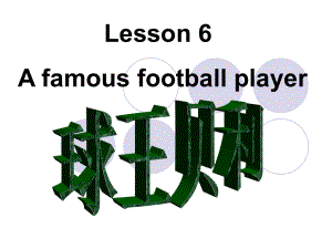 冀教版三起六下Lesson 6A famous football player課件3