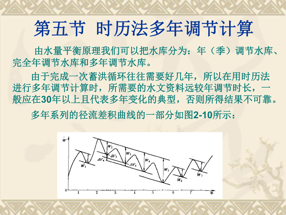 【水利課件】第2章 徑流量的調(diào)節(jié)計算58節(jié)_第1頁