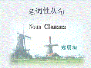 grammar-nounclauses郑勇梅