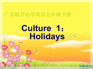 廣東版開心學(xué)英語五下Culture 1Study Tour課件2