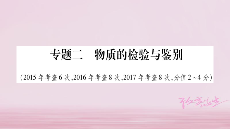 （四川專）中考化學(xué)總復(fù)習(xí) 第二部分 題型專題突破 專題2 物質(zhì)的檢驗(yàn)與鑒別課件_第1頁(yè)