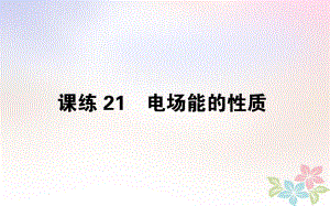 （全國通用）高考物理 全程刷題訓(xùn)練 課練21 課件