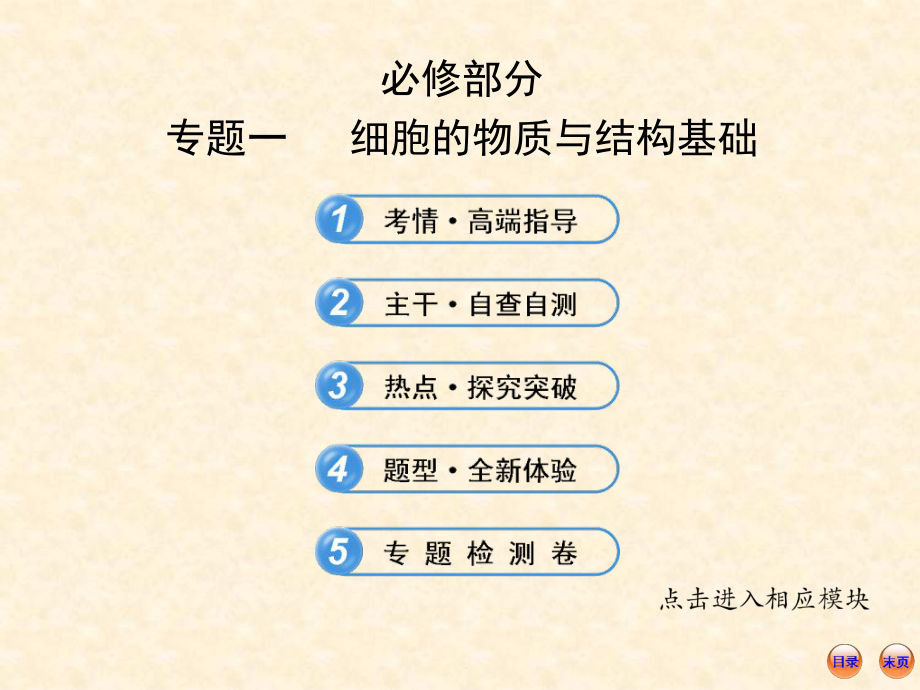 江苏生物高考热点预测课件1细胞的物质与结构基础_第1页