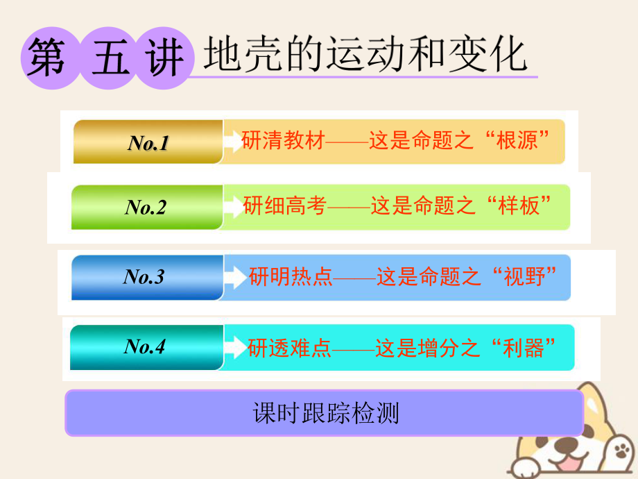 高考地理一輪復(fù)習 第一部分 第二章 自然地理環(huán)境中的物質(zhì)運動和能量交換 第五講 地殼的運動和變化課件 中圖_第1頁