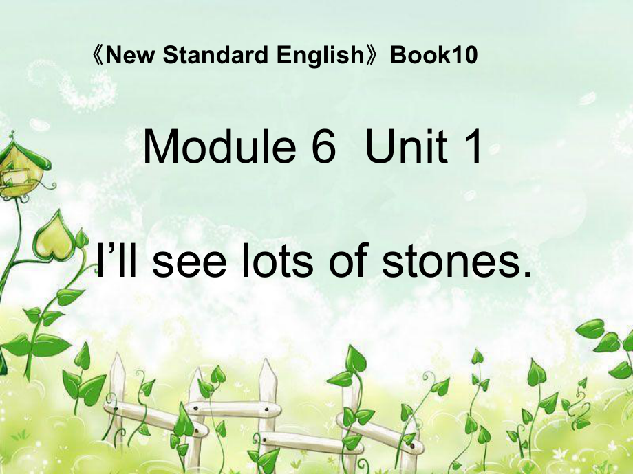 外研版一起五下Module 6 Unit 1We’ll see lots of very big stones課件5_第1頁