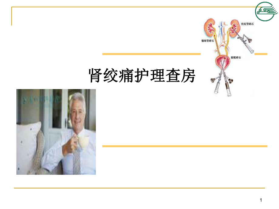 肾绞痛护理查房PPT参考幻灯片_第1页