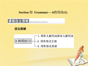 高中英語(yǔ) Unit 3 A healthy life Section Ⅲ Grammarit的用法（1）課件 新人教選修6