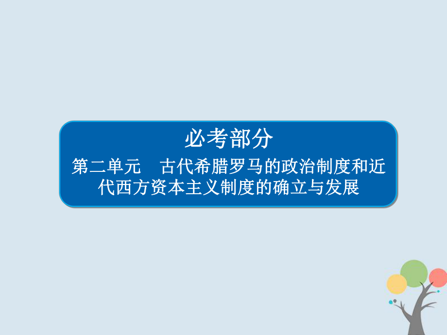 屆高考?xì)v史一輪復(fù)習(xí) 第二單元 古代希臘羅馬的政治制度和近代西方資本主義制度的確立與發(fā)展 5 古代希臘民主政治課件 新人教_第1頁