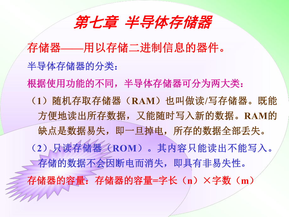 《汽車電氣系統(tǒng)檢修》課程——第七章 半導(dǎo)體存儲(chǔ)器_第1頁