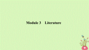 高考英語一輪復習 第一部分 Module 3 Literature課件 外研選修7