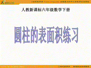 （人教新課標(biāo)）六年級(jí)數(shù)學(xué)下冊(cè)課件 圓柱的表面積練習(xí)