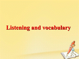高中英语 Module 1 My First Day at Senior High Listening and vocabulary课件2 外研必修1