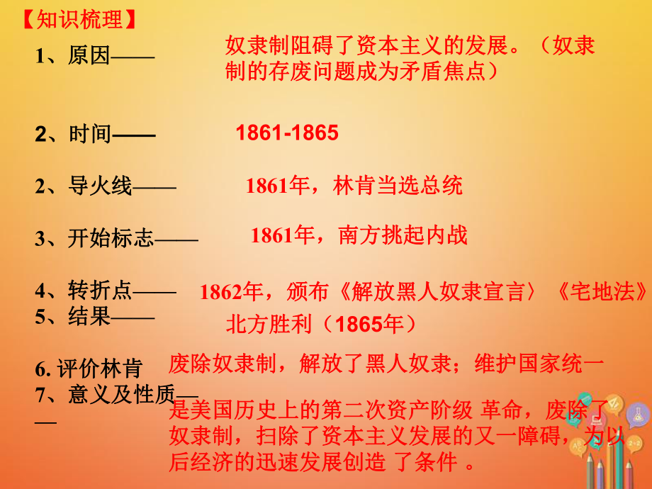 江蘇省如皋市白蒲鎮(zhèn)九年級(jí)歷史上冊(cè) 第六單元 無(wú)產(chǎn)階級(jí)的斗爭(zhēng)與資產(chǎn)階級(jí)統(tǒng)治的加強(qiáng) 第18課 美國(guó)南北戰(zhàn)爭(zhēng)課件 新人教_第1頁(yè)