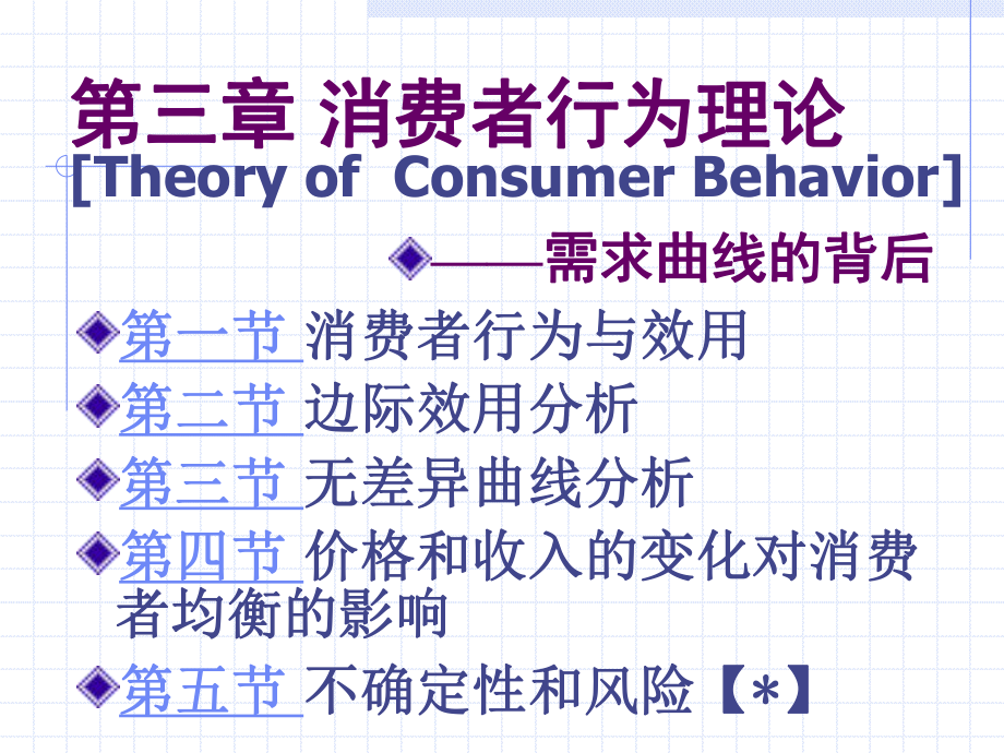 微觀經(jīng)濟(jì)學(xué)課件 第3章 消費(fèi)者行為理論_第1頁(yè)