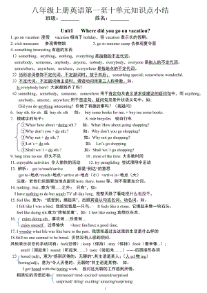 人教版英語八上1-10單元知識點總結(jié).doc