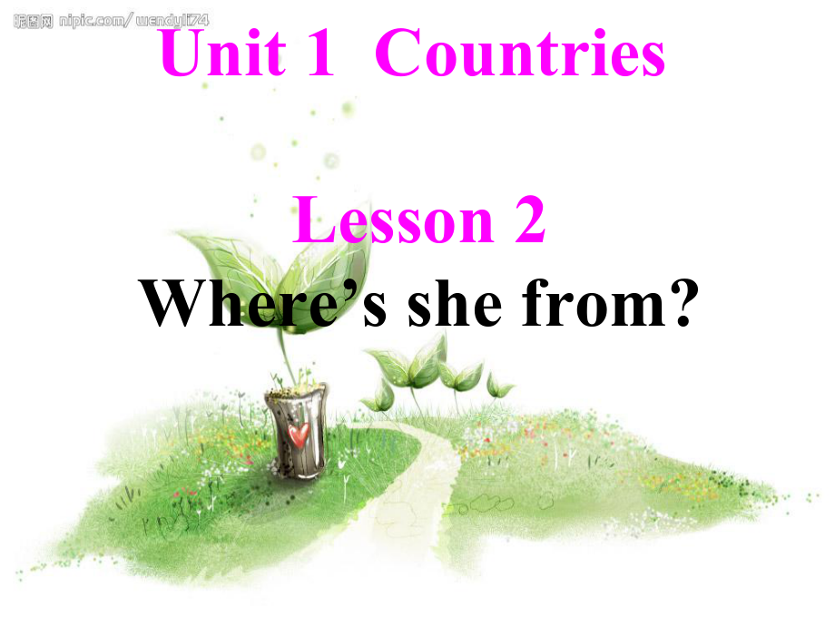 魯科版英語(yǔ)四年級(jí)下冊(cè)Unit 1Lesson 2 Where’s she from課件_第1頁(yè)