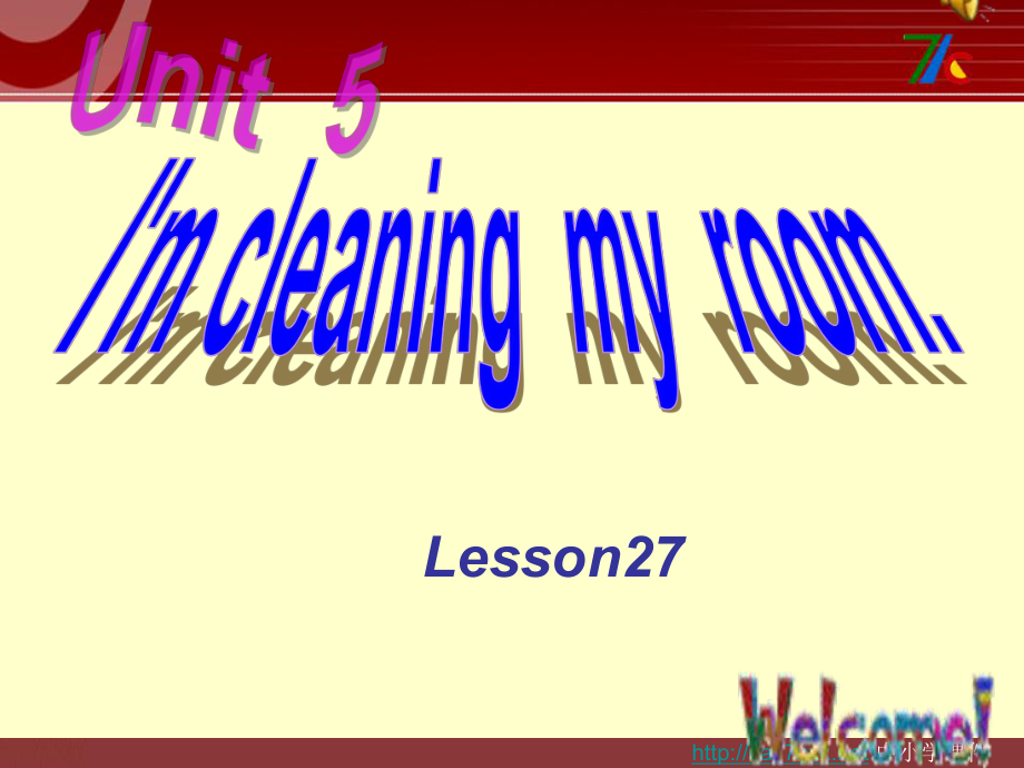 人教精通版英語(yǔ)五下Unit 5I39;m cleaning my roomlesson 27課件_第1頁(yè)