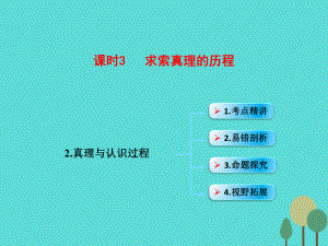 （全國通用Ⅱ）高考政治一輪復(fù)習 考點專題 模塊4 單元14 課時3 求索真理的歷程 考點二 真理與認識過程課件